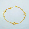 Gold PlatedFive Pointed Star Bracelet Exquisite Craftsmanship Gold Plated Five Pointed Star Bracelet Ladies Jewelry