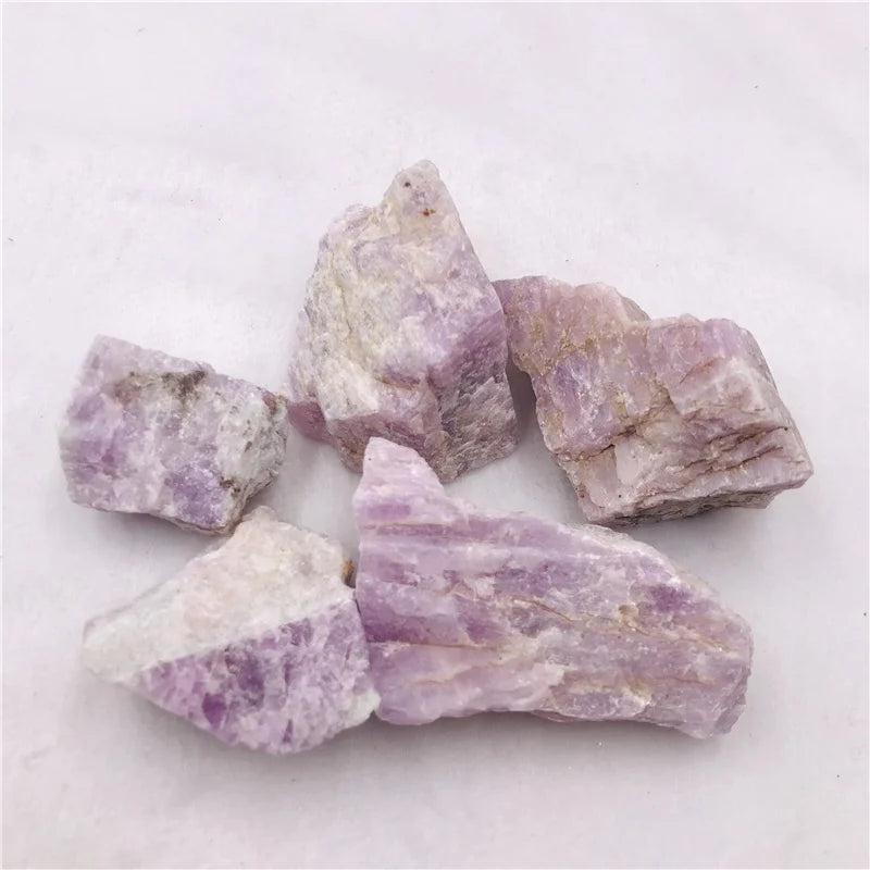 Wholesale High-quality Natural Crystals Rough Raw Spodumene Purple Kunzite Raw Stones