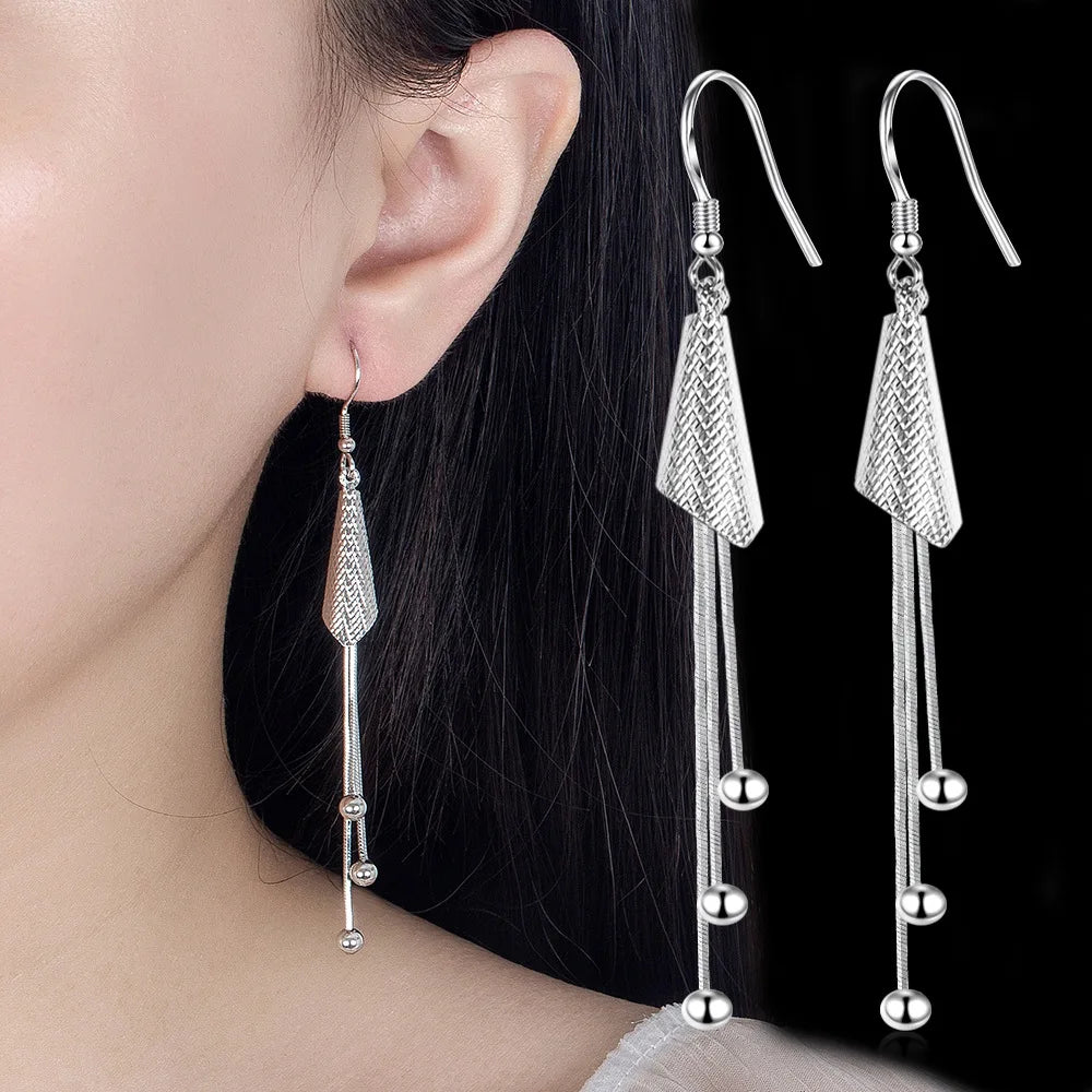 Mori Series Wind Chime Earrings Long Temperament High Sense Ear Hook New Trend Tassel Earrings Wholesale