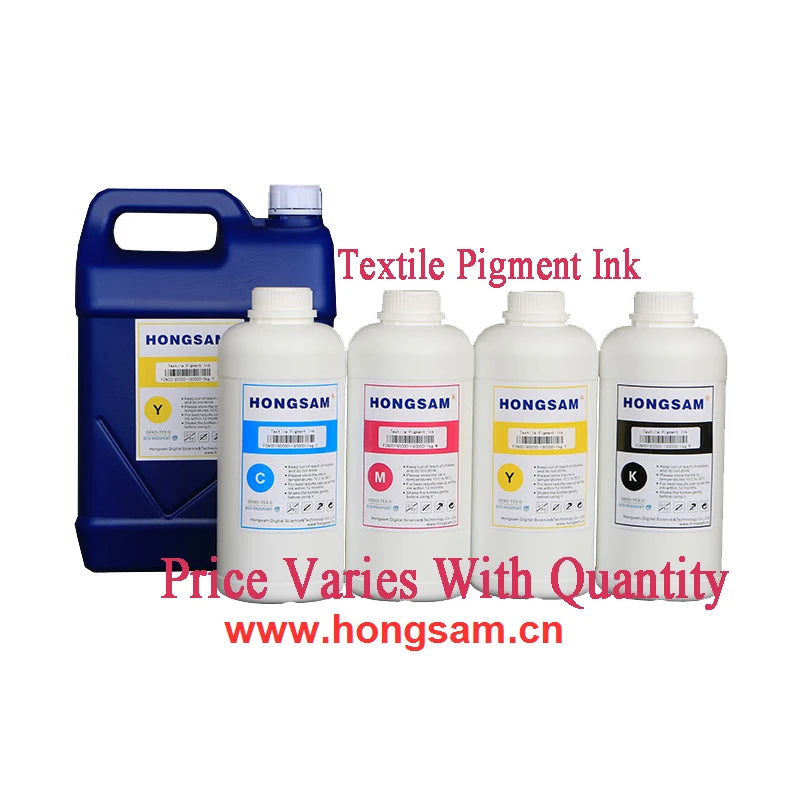 Hongam Ink Manufacturer Textile Pigment Ink DTG Printing on Cotton for StarFire SG1024SA Digital Printing