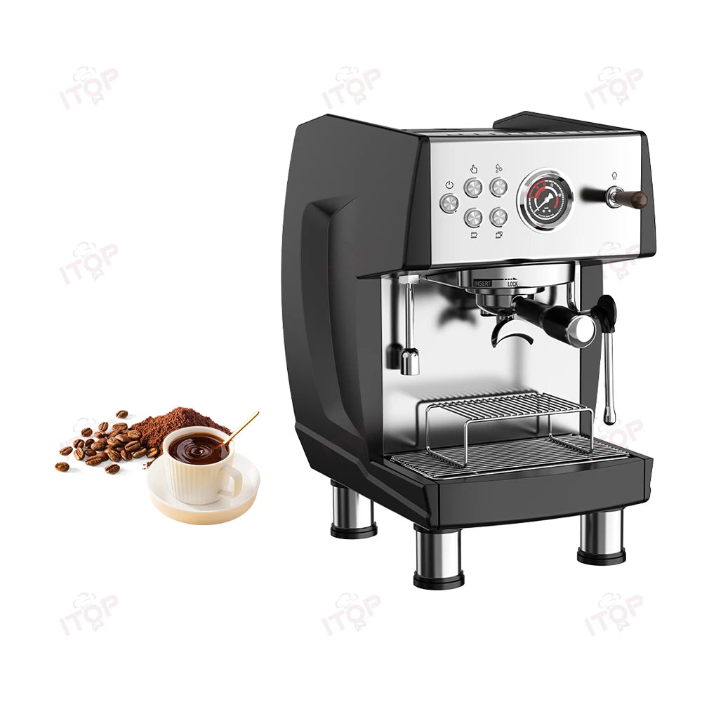 Wholesale Cappuccino Express  Coffee Maker Espresso Commercial Semi Automatic Coffee Machine with Imported Pump