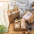 Wedding Valentine's Day Beige Simple Elegant Boxycharm Subscription Eco-friendly Cookie Candy Packaging Paper Box With Ribbon