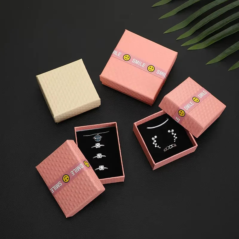 Private Label Labels and Boxes Jewelry Paper Packaging Gift Box with Bow Ribbon Flip Box Paper
