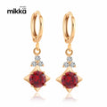 Tarnish Free Custom ODM Tiny Fashion Austria CZ Gold Plated Brass Hoop Huggie Earrings