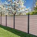 Eco-Friendly Beautiful Outdoor WPC Garden Fences Gate Wood-Plastic Composite Material Square Hole Shape Australian for Houses