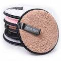 Reusable Washable Bamboo Cotton 3-Layer Absorbent Makeup Remover Pads Soft Cleansing Sponges & Puffs