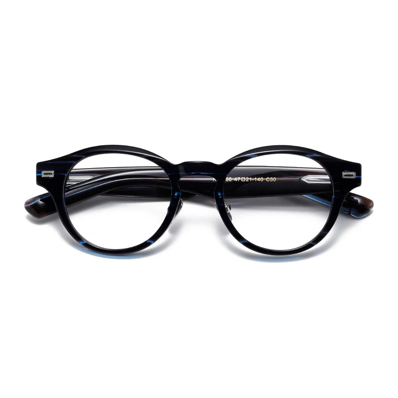 Benyi OEM Blue Light Blocking Glasses logo Printing Italy Acetate Optical Frame Glasses in Stock Unisex