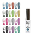 HONEY GIRL 12 Colors High Pigment Brush Pastels Neon Nail Art Pure Reflective Glitter Gel Polish Liner Set 10ml Gel Polish