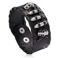 Wholesale Fashion Punk Men Skull Bullet Bracelet