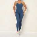 New Ladies Custom Yoga Bodysuit One Piece Body Suit Yoga Open Back Nude Fabric Breathable Fitness Women Jumpsuit Yoga