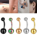 Gaby 316L Stainless Steel 14mm Big Ball Door Knocker VCH Piercing Barbell for Weddings Engagements Gifts Genitals Body Jewelry
