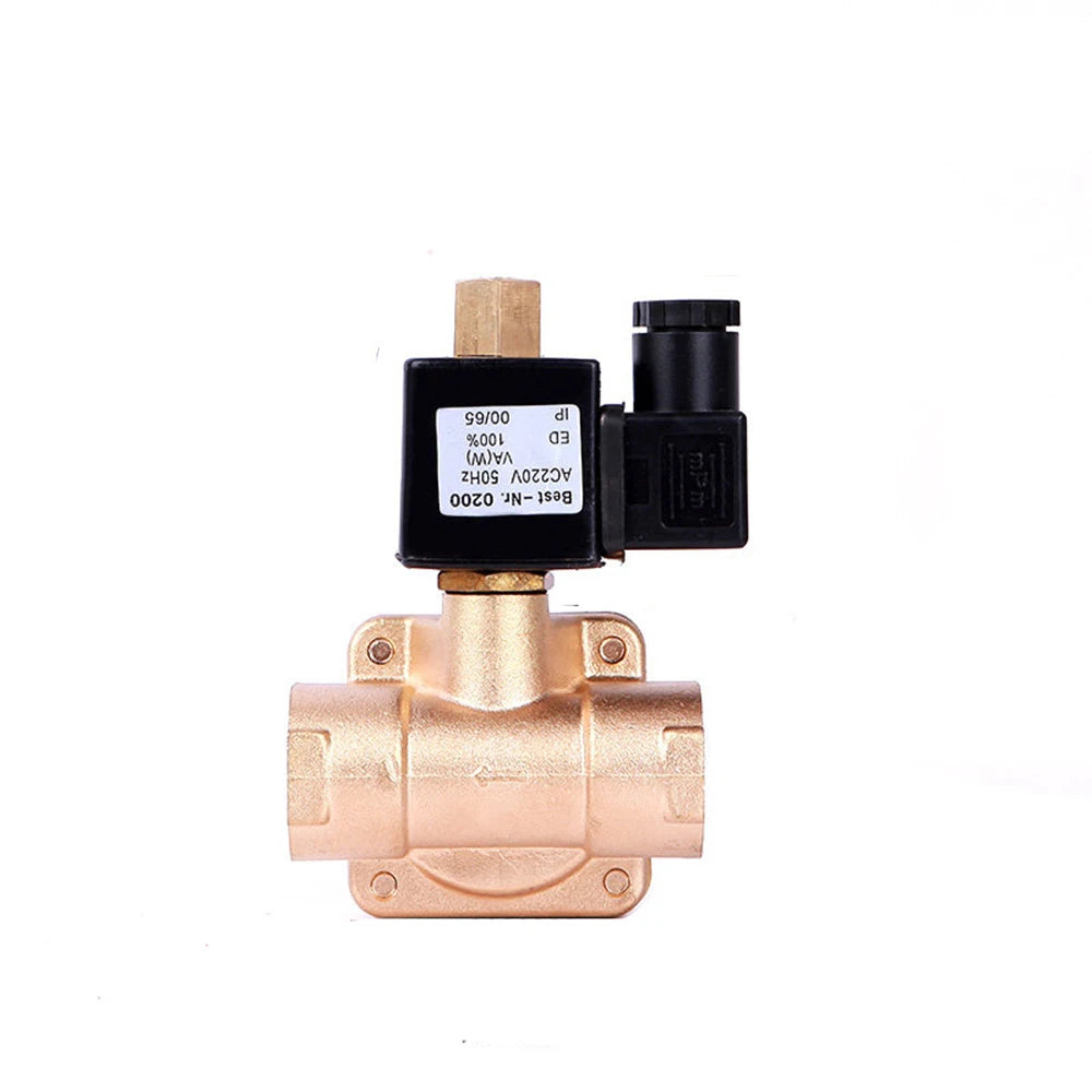 1/4inch 3/8inch 16bar Brass Diaphragm Structure High Pressure 16Bar Solenoid Valve 220V 12V 24V Normally Open for Water Media