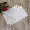 Wholesale Custom Printed Pattern Silver Foil Vellum Envelopes Beautiful Flower Handmade Logo Vellum Wedding Ceremony Envelope