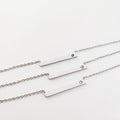 Rectangle Stamping Blanks 14k Gold Filled Jewelry Necklace Pearl Zircon Necklace Minimal Jewelry 2021 Best Selling Jewelry