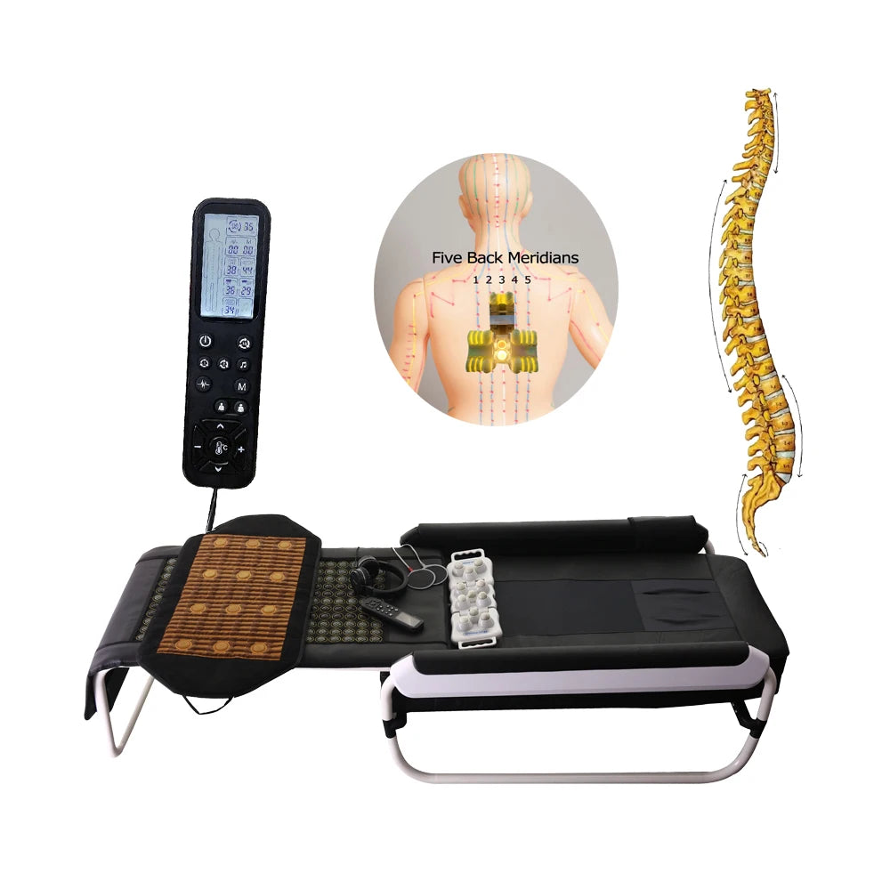 Korea  Massage Table  Roller Thermal Stone Jade Master V3 Master Electric Therapy Bed Far Infrared Mats Massage Jade Spa Bed