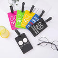 Custom Logo Printed Sublimation Silicone Soft PVC Travel Luggage Tag Economical and Designer Style