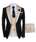 New Costume Homme Popular Clothing Luxury Party Stage Men's Suit Groomsmen Regular Fit Tuxedo 3 Piece Set Jacket+Trousers+Vest
