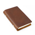 A5 A6 A7 Crazy Horse Retro Real Cow Leather Handmade Journal Diary Sketch Book Cover Loose-leaf Ring Binder Notebook