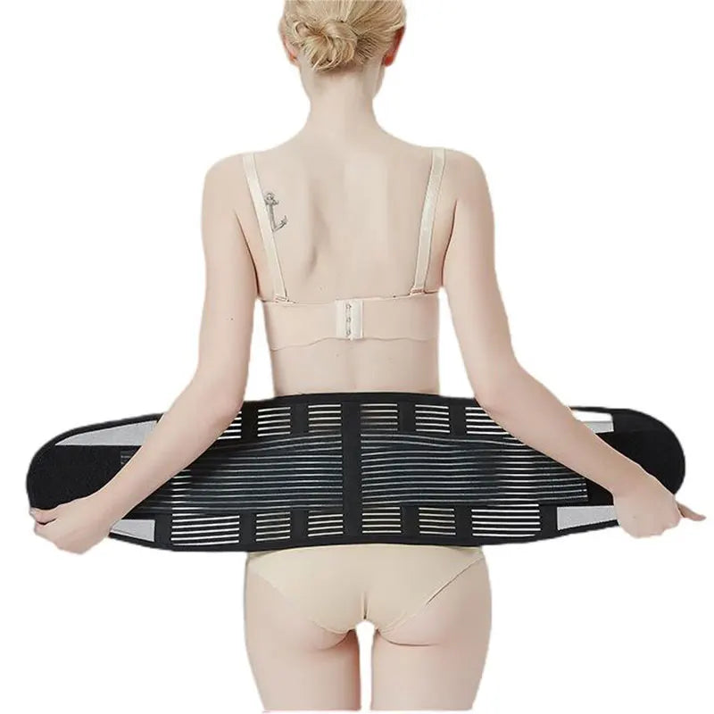 Effective Lumbar Support Belt Summer Thin Waist Belt  Back Brace for Men and Women with Steel Plate and Breathable Mesh