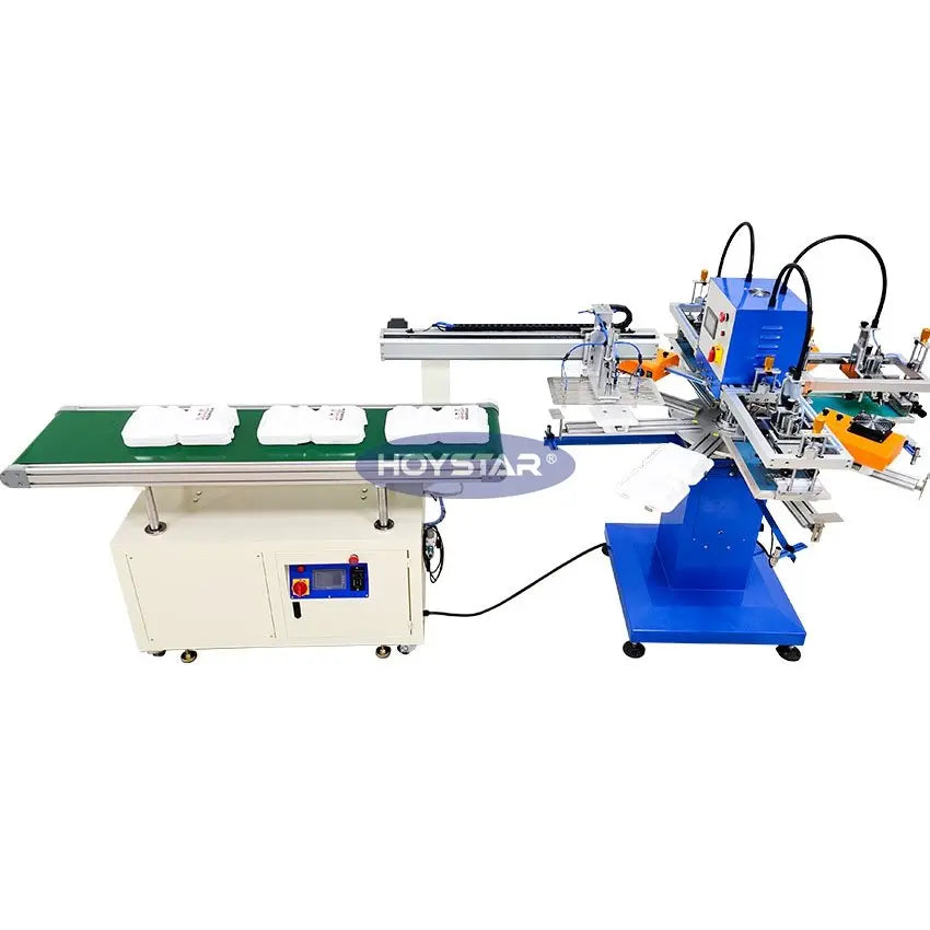 4 Color Automatic Rotary Screen Printing Machine for Printing Lunch Box/Foam Box/Food Case
