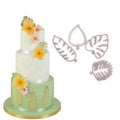 4pcs Leaf Leaves Jungle Biscuit Cookie Cutter Fondant Cake Decorating Mold