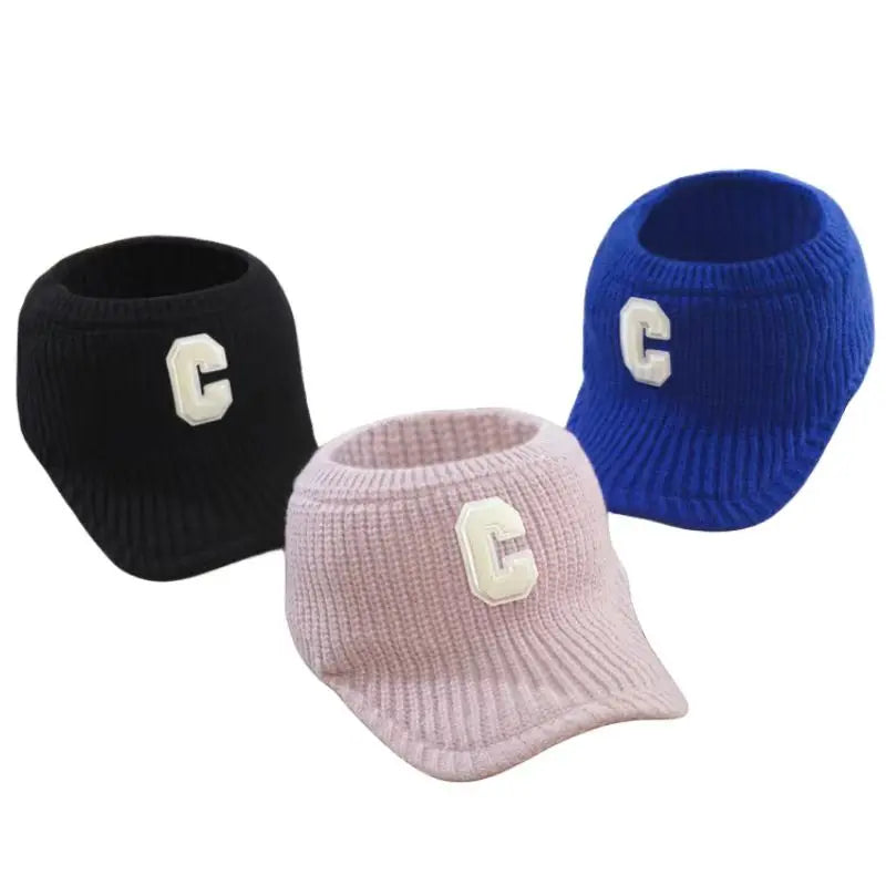 Beanie Tail Winter Warm Knit Messy High Bun Ponytail Sports Baseball Cap Elastic Knit Backless Visor Hat