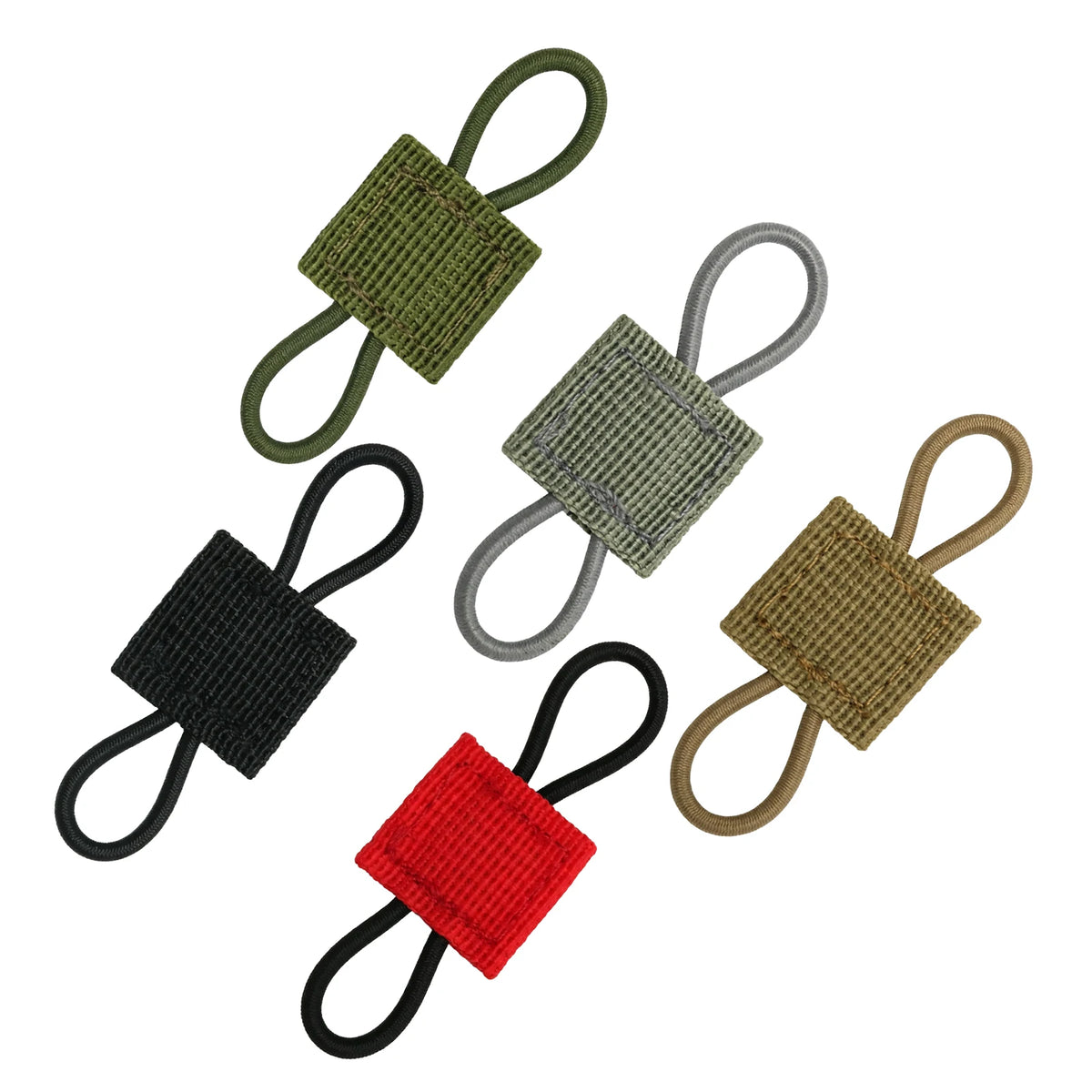 Tactical MOLLE Webbing Retainer - Elastic Binding Ribbon Buckle for Vests Backpacks Bags & Tactical Gear Organization MegaBDM