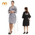 Waterproof Barber Custom logo Polyester Beauty Client Kimono Hairdressing Spa Robe Salon Gown Hairdresser MegaBDM