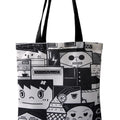 100% Polyester 12 oz Canvas Tote Bag 34x40cm Full Side Sublimation Printed Full Color Customized Cotton Webbing Handles