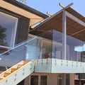 YL METAL Stainless Staircase Glass Railing System Spigot Stainless Steel Aluminum Balcony