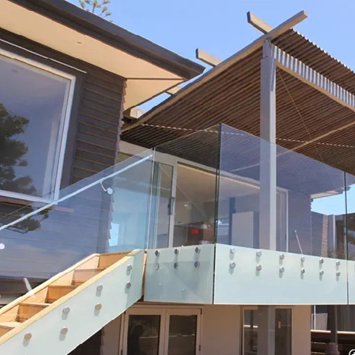 YL METAL Stainless Staircase Glass Railing System Spigot Stainless Steel Aluminum Balcony