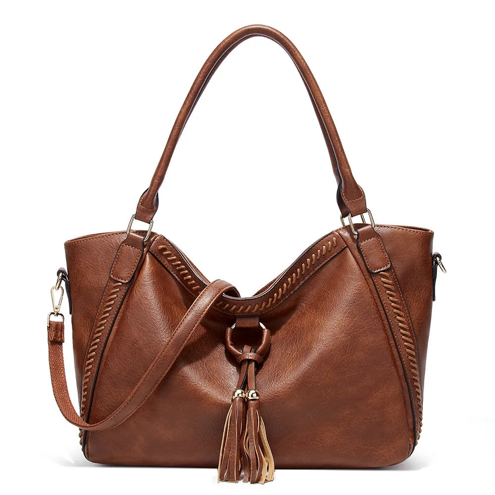 Hot Sale Women Soft Leather Handbags Luxury Designer Shoulder Crossbody Bag Ladies Large Capacity Shopping Fashion Messenger Bag