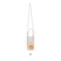 Wholesale Canvas Bottle Bag Mini Women Bubble Tea Cup Round Water Bottle Sling Bag Holder for Shop