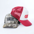 Custom Camo Pattern 5 Panels Cotton Material Trucker Hats Add Embroidery Logo and Patch Logos for Unisex