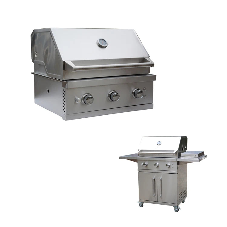 CE Approved Luxurious Stainless Steel Gas Grill for Outdoor Kitchen