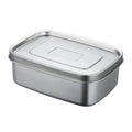 China Manufactory Biodegradable Leakproof Stainless Steel Bento Lunch Box Handle Dual Tier Steamable Freshness Preservation