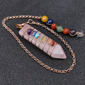 Arrow Shape Winding Pendulum Pendulum Love Crafts Crystal Natural for Divination Meditation Seven Chakra Pendant Gemstone 10 Pcs
