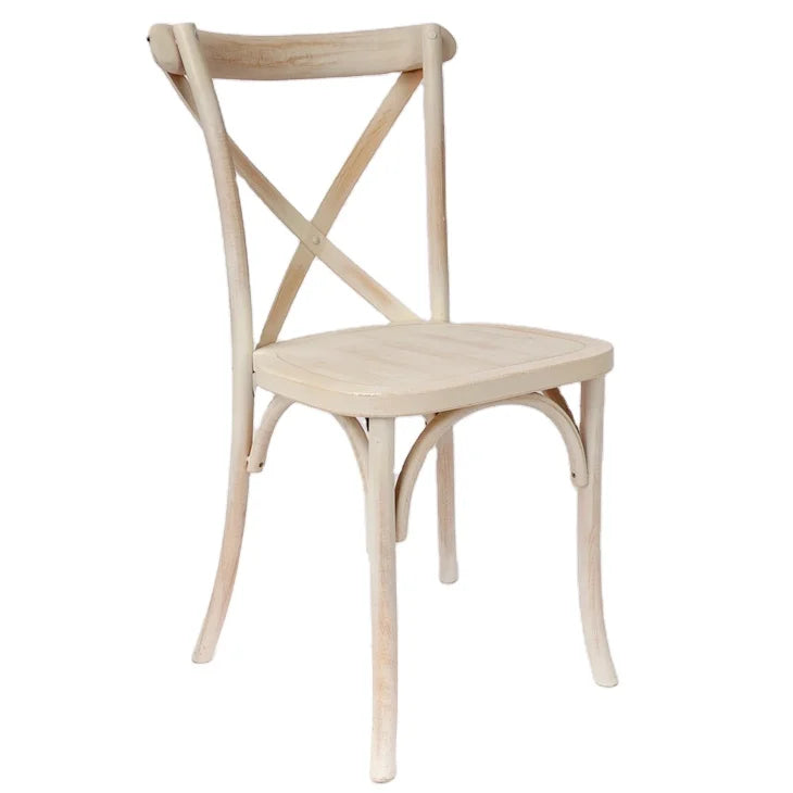 Manufacturers Direct Wedding Chair Simple Outdoor Dining Natural Cross Back Chair