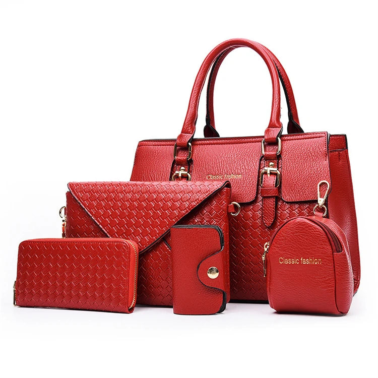 Fashion Designer Sets Pattern Cheap Gold Capacity Women Leather Tote Handbags