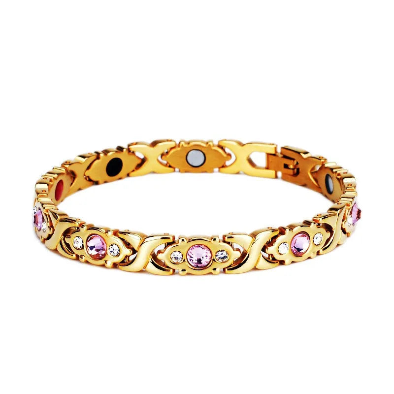 Magnetic Lymph Detox Bracelet Arthritis Lymph Detox Therapy Bracelet Health Jewelry Gift with Adjustment Tool for Women