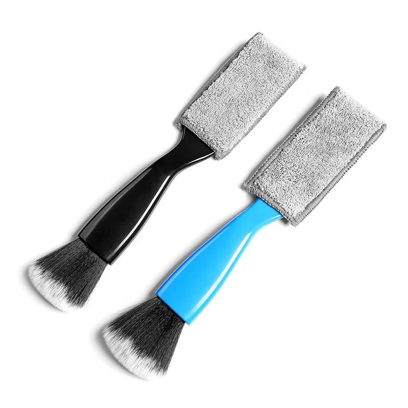 Car Multifunctional Double-headed Crevice Brush Car air Conditioning Vent Cleaning Brush Keyboard Blinds Dusting Brush