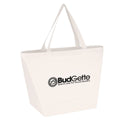 Eco Sando Promotional Non-Woven White Fabric Reusable Shopping Bags Fashionable Letter Pattern Design