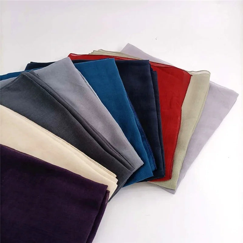 Best Selling Cheap Plain Tudung Wholesale Cotton Voile Muslim Women Scarves Shawls Hijab