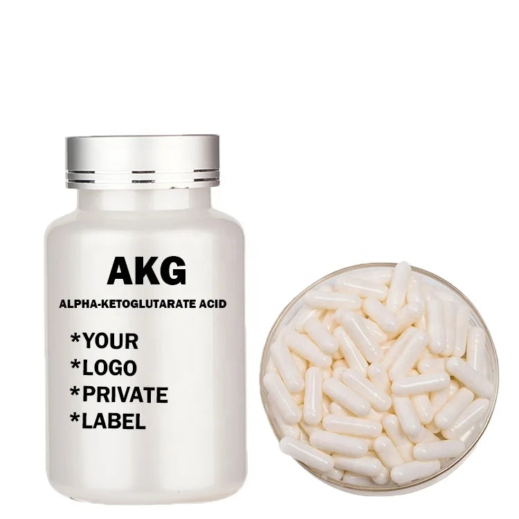 Manufacturers Private Label Ca AKG Capsules Calcium Alpha-ketoglutarate Supplement 1000mg CA-AKG Capsules