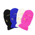 Personalized  Custom  Embroidery Logo Full Face Cover Ski Mask 3 Hole Rapper Bandit Winter Knit  Balaclava
