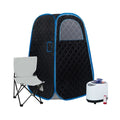 Portable 1000W 2.2L Black Folding Chair Modern Design Commercial SPA Sauna Foldable Steamer Remote Control Eco-Friendly Safe 2
