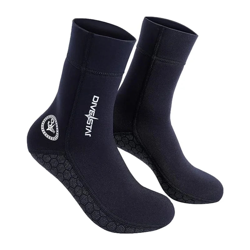 DIVESTAR Diving Socks 3mm 5mm Neoprene Beach Water Socks-Anti Slip for Snorkel Swim Youth Men Women
