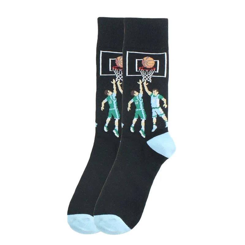 Cheap Wholesale 100% Cotton Men Sport Socks Custom logo Football Rugby Basketball Baseball Motorcycle Cute Crew Socks for Man