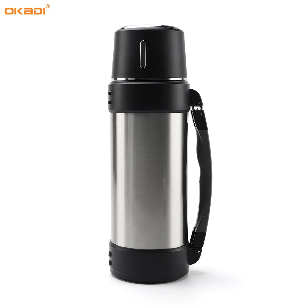 1500ML Double Wall 304 Stainless Steel Vacuum Multi-Purpose Travel Thermos Pot Outdoor Thermal Insulation Kettle MegaBDM
