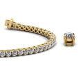 H&F Nouveau Diamond Tennis Bracelet 2MM AU750 585 Igi Certified Diamond Lab Grown Tennis Bracelet for Women